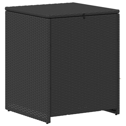 Soffset 6 st Svart och krämvit Poly Rattan och stål