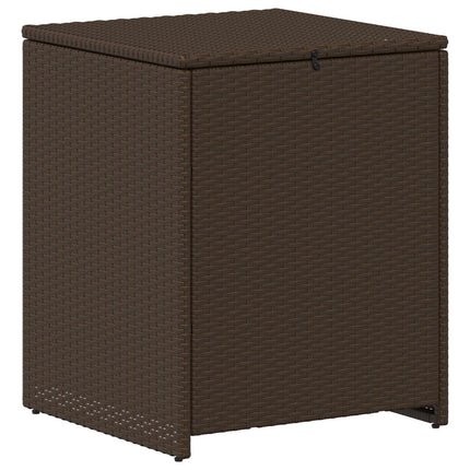 Soffset 5 st Brun och Röd Poly Rattan och stål