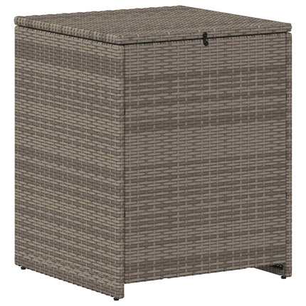 Soffset 5 st Grå och mörkgrå Poly Rattan och stål