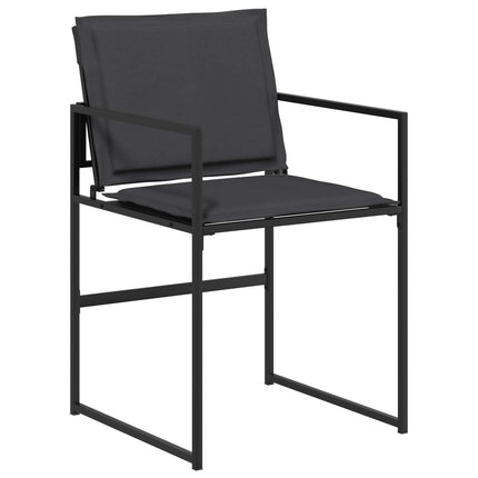 Trädgårdsmöbelset 5 pcs Svart och Mörkgrå 80 x 80 x 73 cm