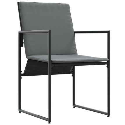 Trädgårdsmöbelset 5 pcs Svart och Anthracit 80 x 80 x 73 cm