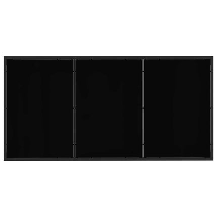 Trädgårdsmöbelset 9 pcs Svart och Anthracit 160 x 80 x 73 cm
