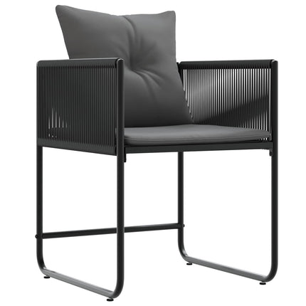 Trädgårdsmöbelset 5 pcs Svart och Anthracit 80 x 80 x 73 cm
