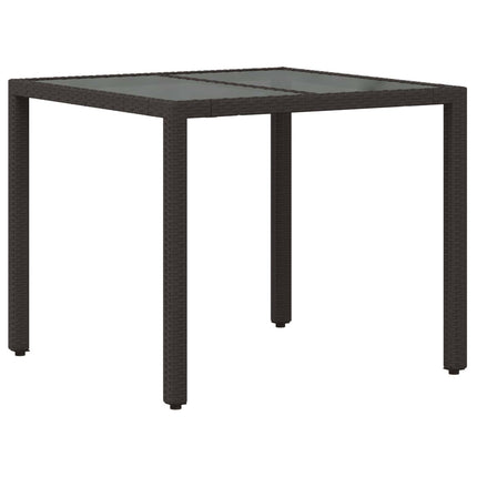 Utomhusmatbord 5 st Svart konstrotting