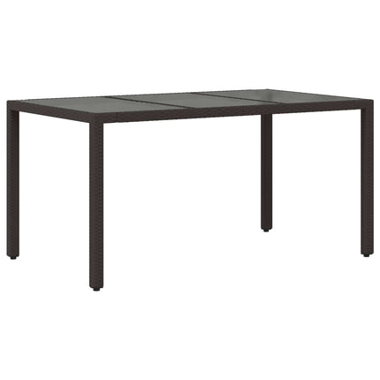 Utomhusmatbord 7 st Svart konstrotting