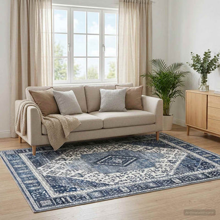 Matta ORIZ Mörkblå 140 x 200 cm 100% Polyester