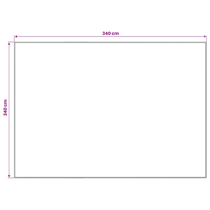 Matta ORIZ Röd 240 x 340 cm 100% Polyester