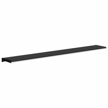 Fönsterbräda Svart med träådring 160 x 20 x 4,5 cm PVC