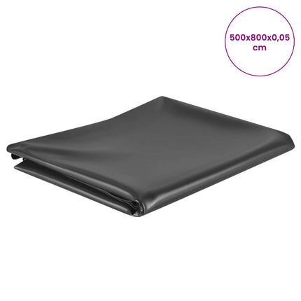 Damm Fodret 5 x 8 m PVC 0,5 mm Svart