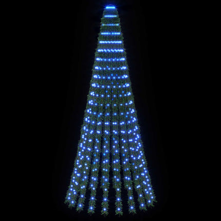 LED Julgran EKENAS 220 cm 460 LED-lampor Blå Stål Grön