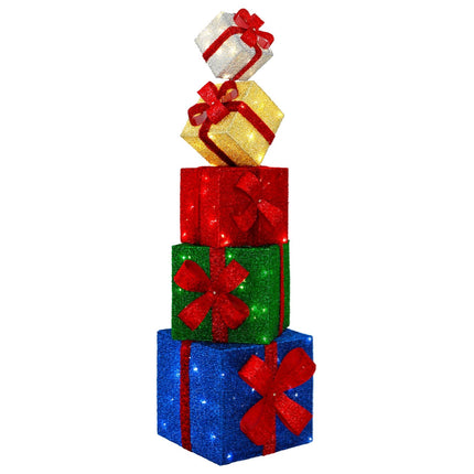 Presentask juldekoration 5 st 125 LED-lampor Varmvit