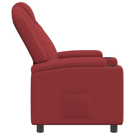 Reclinerfåtölj Vinröd 75 x 95 x 106 cm Tyg