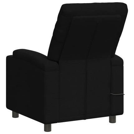 Reclinerfåtölj med massage Svart 75 x 95 x 101 cm Tyg