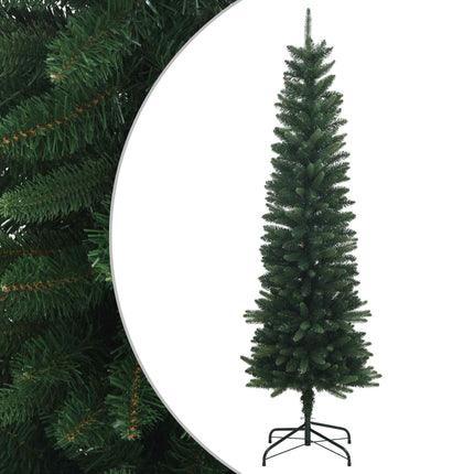 Artificial Slim Christmas Tree 120 cm PE och PVC Grön