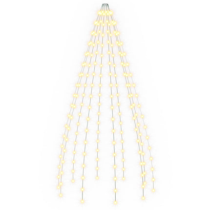 Julgransbelysning 180 LED-lampor Varmvit 180 cm