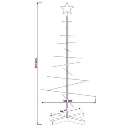 Metall julgran KUOPIO 120 cm Stål Vit