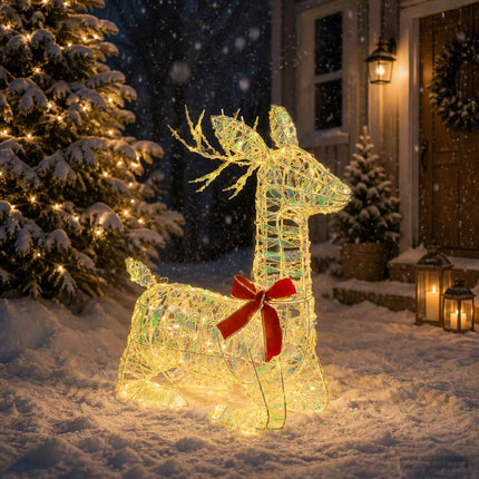 3D Julren LOVIISA 140 LED-lampor Varmvit 55 x 22 x 63 cm