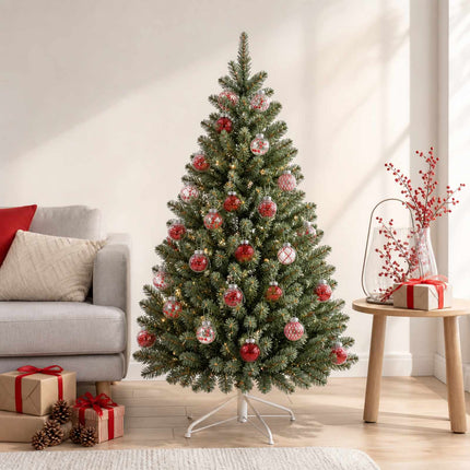 Julbollset 30 st Röd Ø 6 cm PET