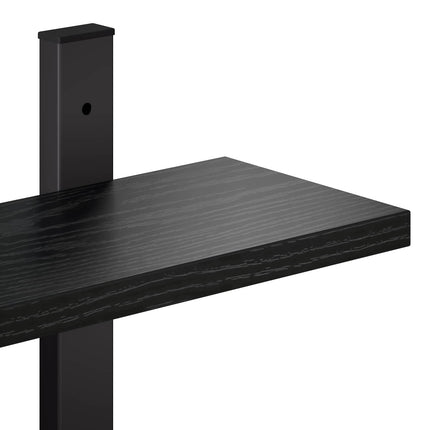 Vägghylla Svart ek 102 x 13.5 x 58 cm Konstruerat trä