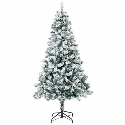 Konstgjord julgran med kulor 150 cm 150 LED-lampor Varmvit
