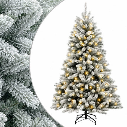 Plast Hingad Julgran 150 cm 150 LED-lampor Varmvit