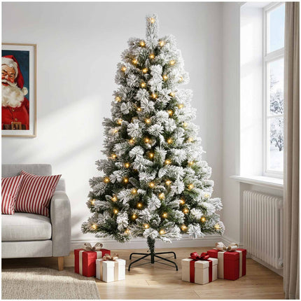 Plast Hingad Julgran 150 cm 150 LED-lampor Varmvit