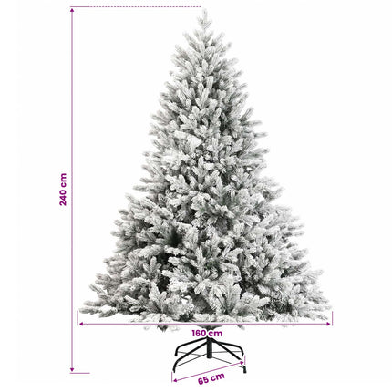 Plast Hingad Julgran 240 cm 300 LED-lampor Varmvit