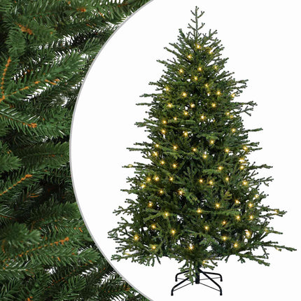 Plast Hingad Julgran 180 cm 300 LED-lampor Varmvit