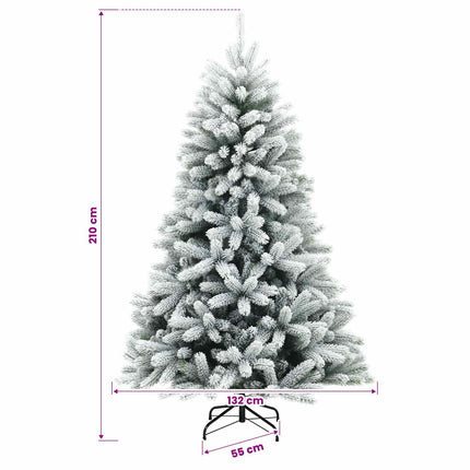 Plast Hingad Julgran 210 cm 300 LED-lampor Varmvit