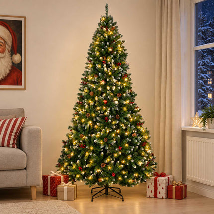 Plast Hingad Julgran 270 cm 300 LED-lampor Varmvit