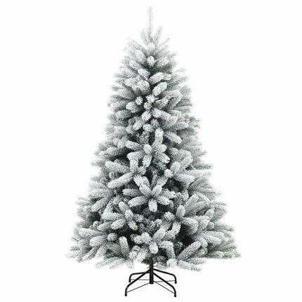 Konstgjord julgran med kulor 240 cm 300 LED-lampor Varmvit