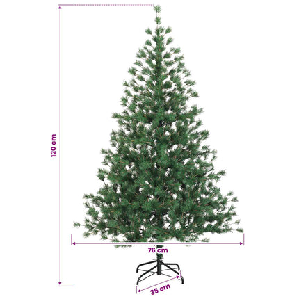 Plast Hingad Julgran 120 cm PVC och stål Grön