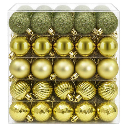 Julbollset 100 st Ljusgrön 4 cm Polystyren