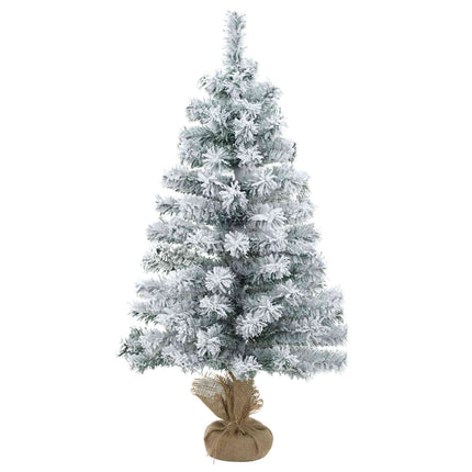 Mini-julgransset 90 cm PVC Grön och Vit