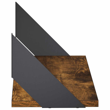Vägg hyllor 2 st Rökt ek 60 x 20 x 17 cm