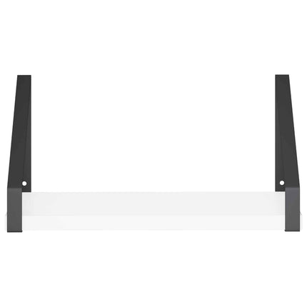 Vägg hyllor 4 st Vit 30 x 16 x 15,5 cm
