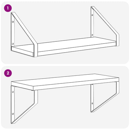 Vägg hyllor 2 st Svart ek 40 x 16 x 15,5 cm