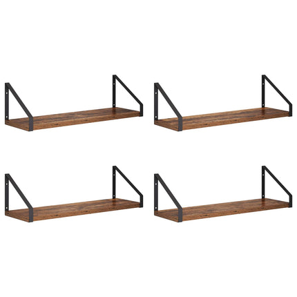 Vägg hyllor 4 st Gammalt trä 50 x 16 x 15,5 cm
