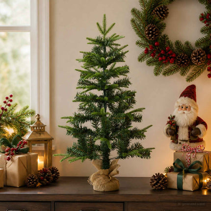 Mini julgran 45 cm PVC och PE Grön