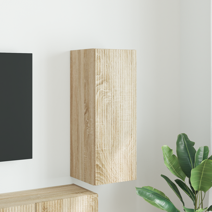 TV Vägghylla 30 x 31 x 80 cm Sonoma Konstruerat trä