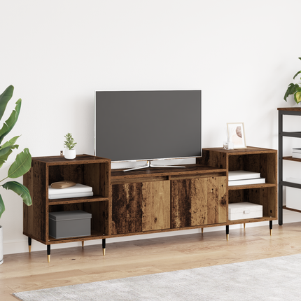 TV-skåp 160 x 35 x 55 cm Gammalt trä Konstruerat trä