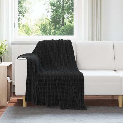 Kastfilt Svart 150 x 130 cm Fleece