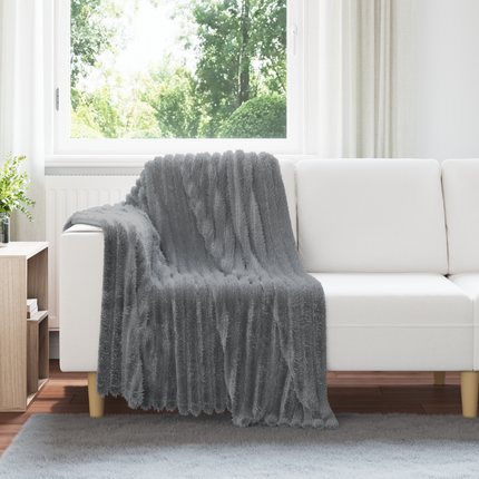 Filtar 6 st Mörkgrå 150 x 130 cm 2.85 Fleece