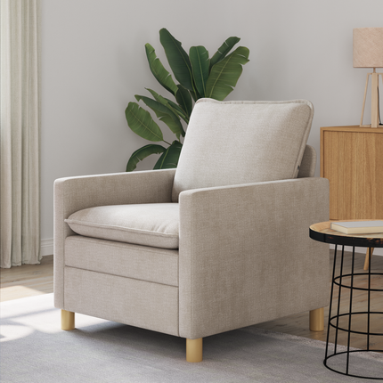 Soffa Gräddvit 76 x 81 x 87,5 cm Polyester