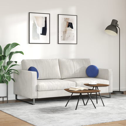 Sittkuddar 2 st Sammet Polisblå Ø30 x 13 cm