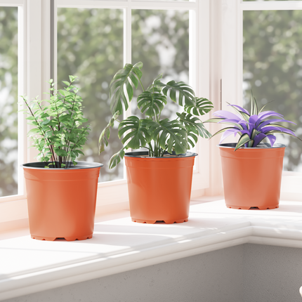Rund Blomkruka 50 st Terracotta Ø 15 x 13 cm Plast