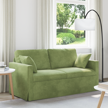 Soffa Ljusgrön 158 x 78 x 80 cm Sammet