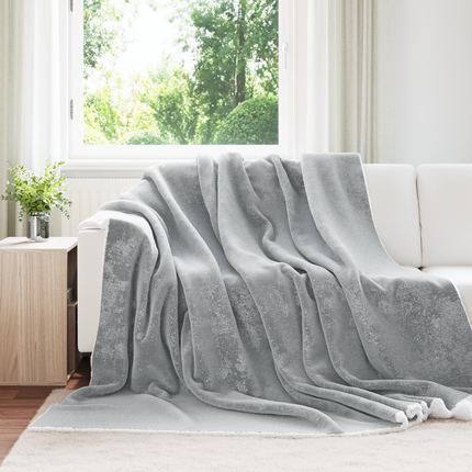 Kastfilt Grå 220 x 240 cm 2.67 Fleece