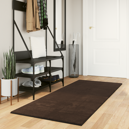 Mellanhög mjuk och tvättbar matta HUARTE Brun 200 x 80 cm