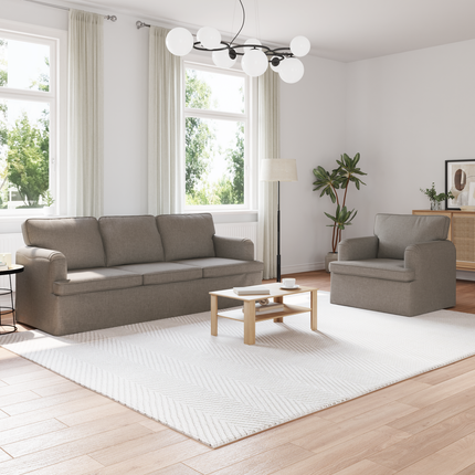 Soffset 2 st Taupe tyg
